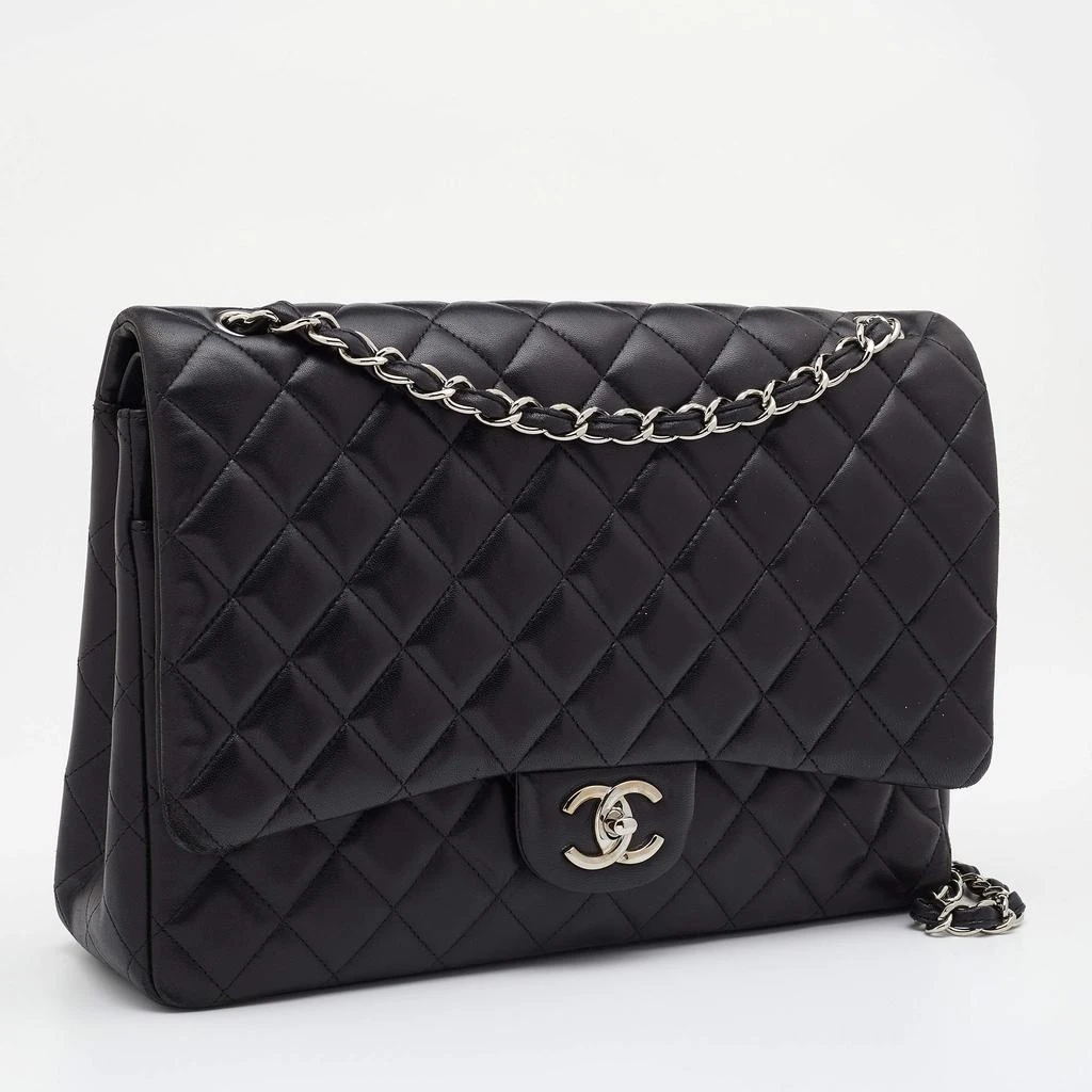 商品[二手商品] Chanel|Chanel Black Quilted Leather Maxi Classic Double Flap Bag,价格¥24818,第3张图片详细描述