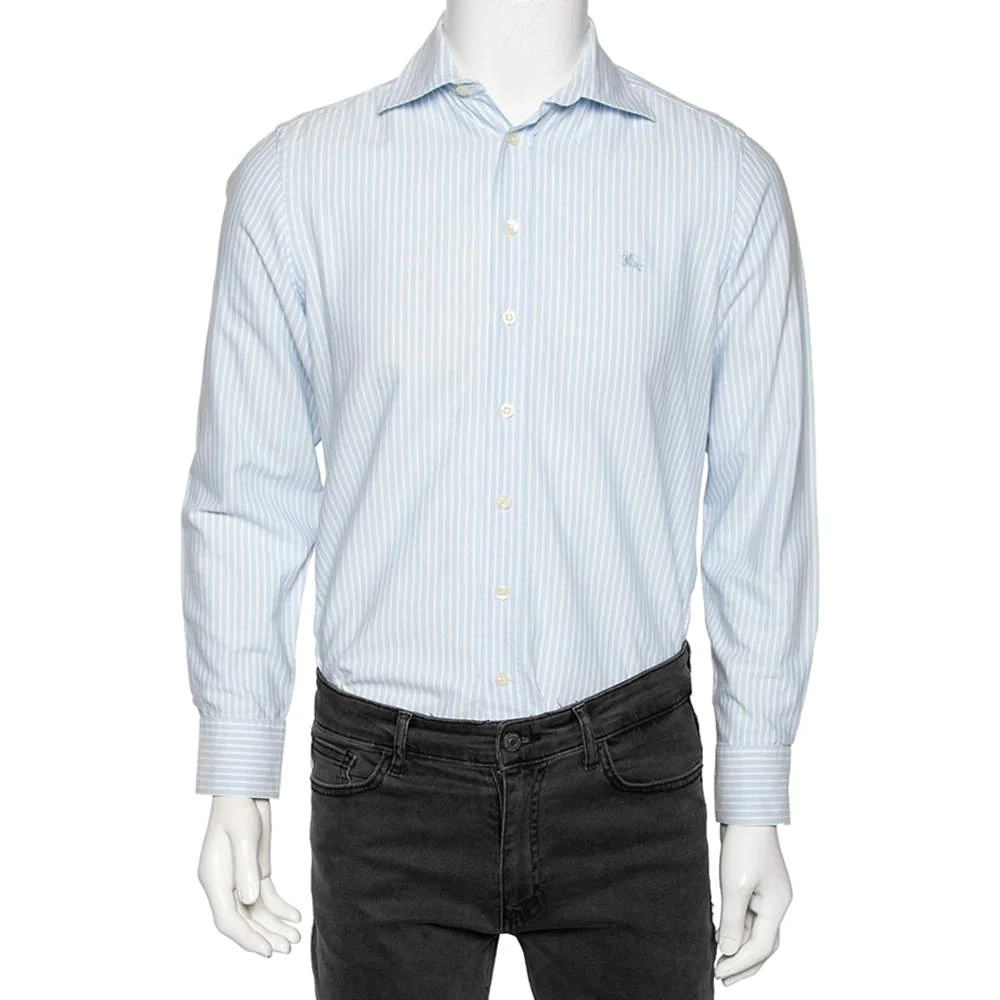 商品[二手商品] Burberry|Burberry Brit Blue Striped Cotton Button Front Shirt S,价格¥913,第1张图片