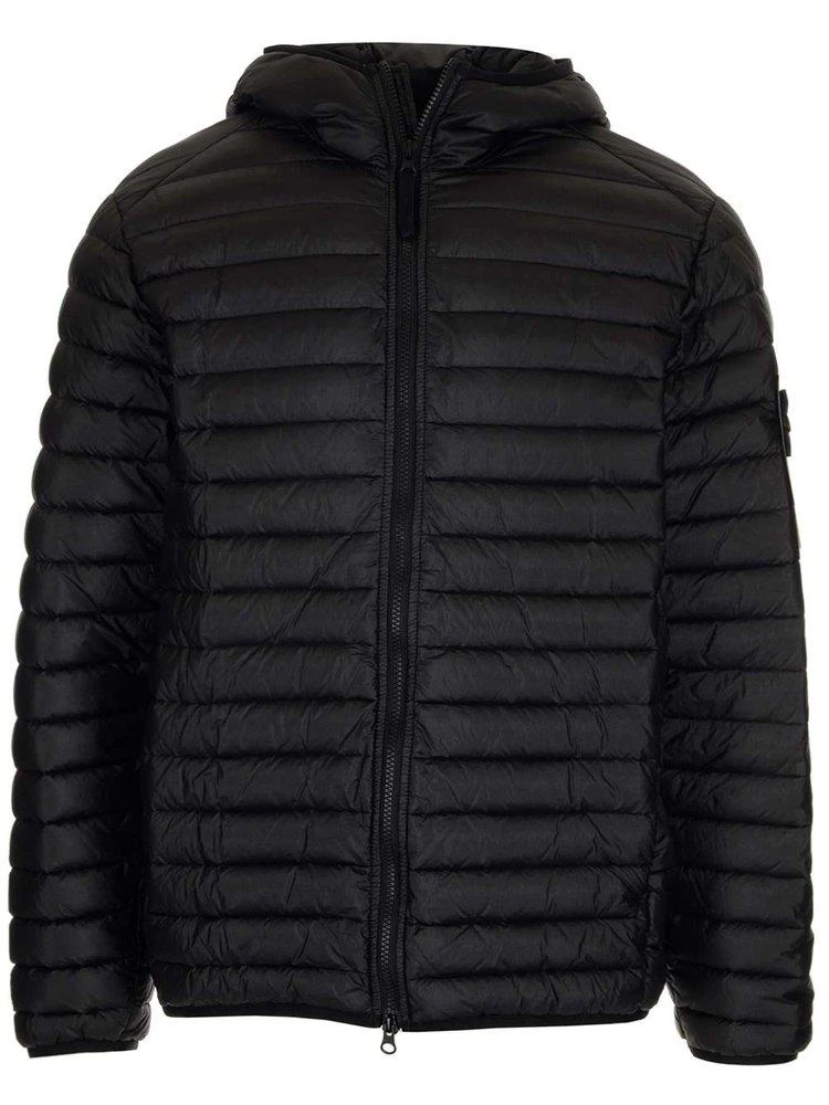 商品Stone Island|Stone Island Logo Patch Lightweight Hooded Down Jacket,价格¥4478,第1张图片