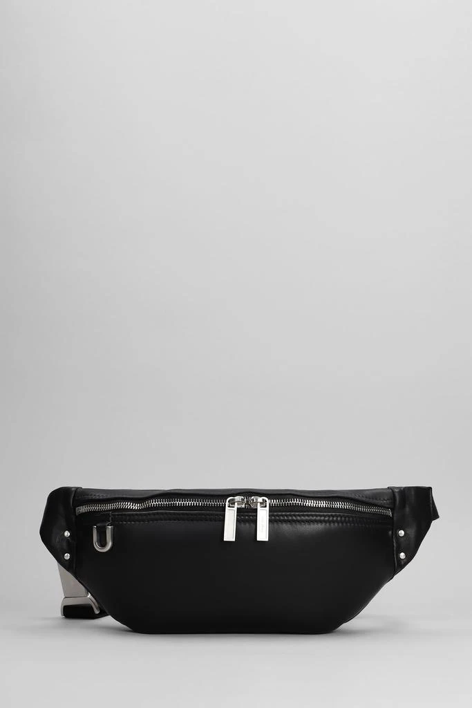 商品Rick Owens|Geo Bumbag Waist Bag In Black Leather,价格¥9213,第1张图片