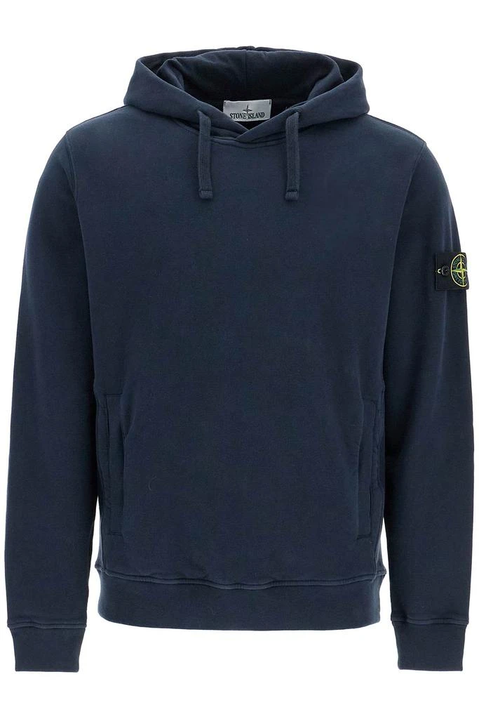 商品Stone Island|organic cotton hoodie with hood,价格¥1435,第1张图片