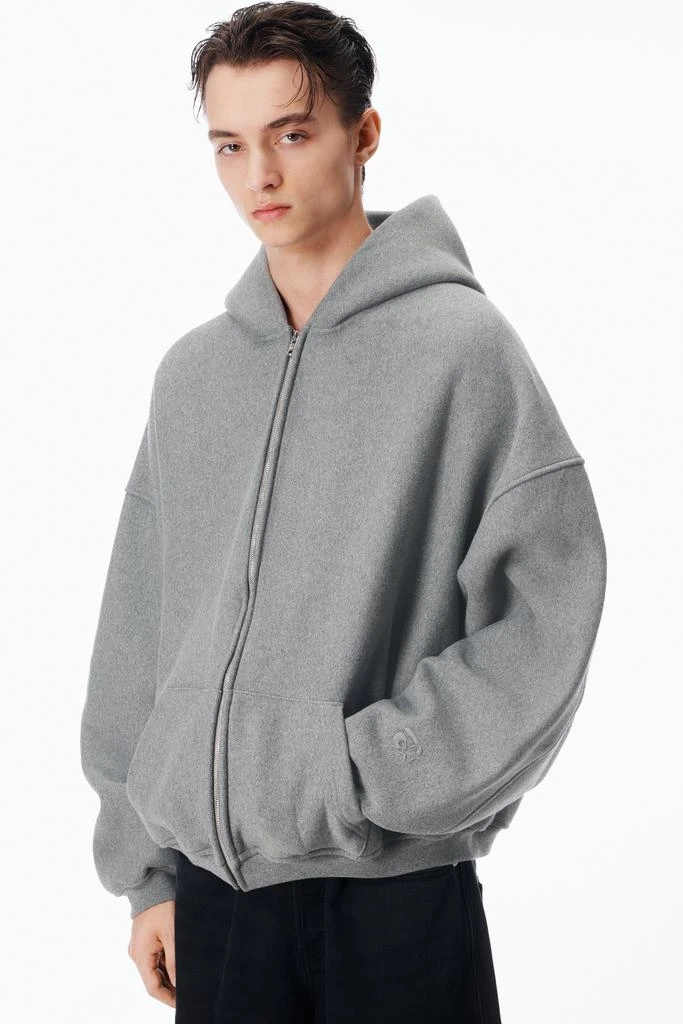 商品Alexander Wang|男士 星形拉链连帽衫,采用密集抓绒制成,价格¥3697,第3张图片详细描述