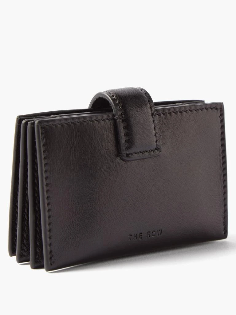商品The Row|Logo-debossed leather cardholder,价格¥3520,第4张图片详细描述