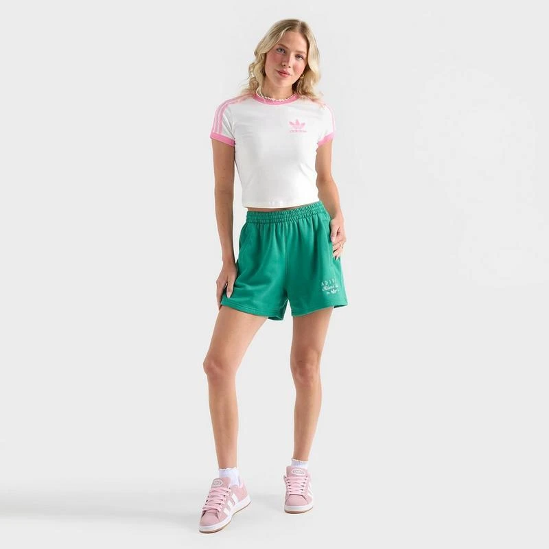 商品Adidas|Women's adidas Originals 3 Stripes Slim Baby T-Shirt,价格¥259,第2张图片详细描述