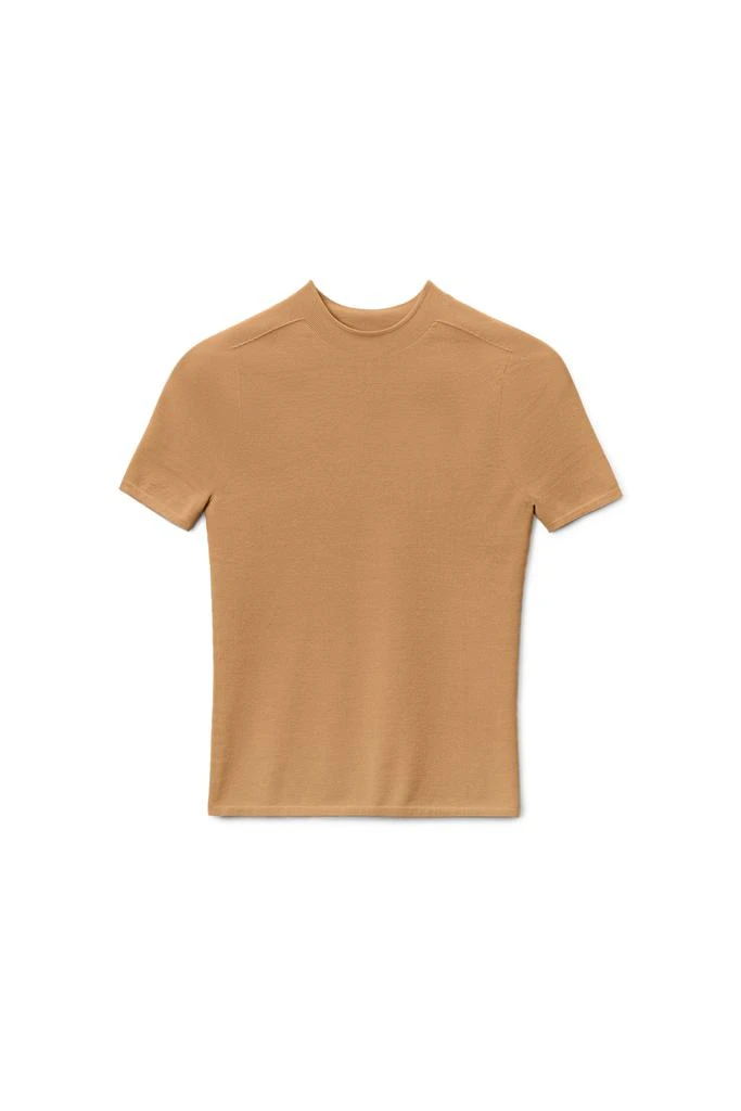 商品Alexander Wang|CREWNECK TEE IN SEAMLESS RIBBED NYLON,价格¥2812,第1张图片