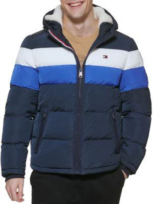 商品Tommy Hilfiger|Faux Fur Lined Hooded Puffer Jacket,价格¥721,第1张图片