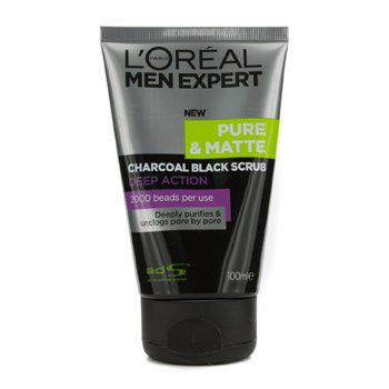 Men Expert Pure & Matte Charcoal Black Scrub商品第1张图片规格展示