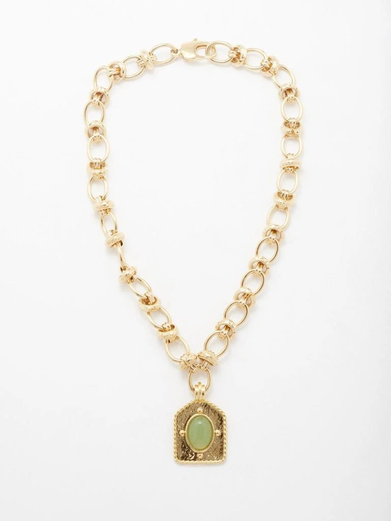 商品By Alona|Alexis gemstone pendant 18k necklace,价格¥1092,第5张图片详细描述