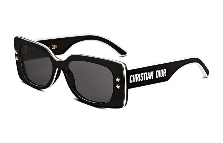 商品[国内直发] Dior|【可配度数】迪奥 侧面字母 板材镜架 不规则形 太阳眼镜 女款 黑色,价格¥2389,第1张图片