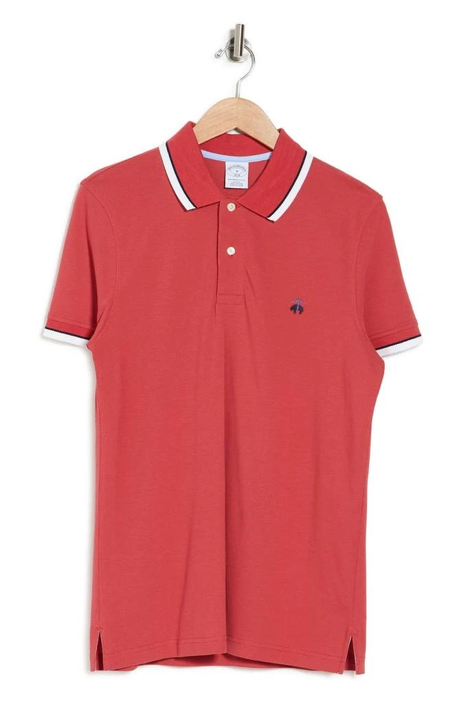 商品Brooks Brothers|Tipped Stripe Piqué Polo,价格¥378,第3张图片详细描述