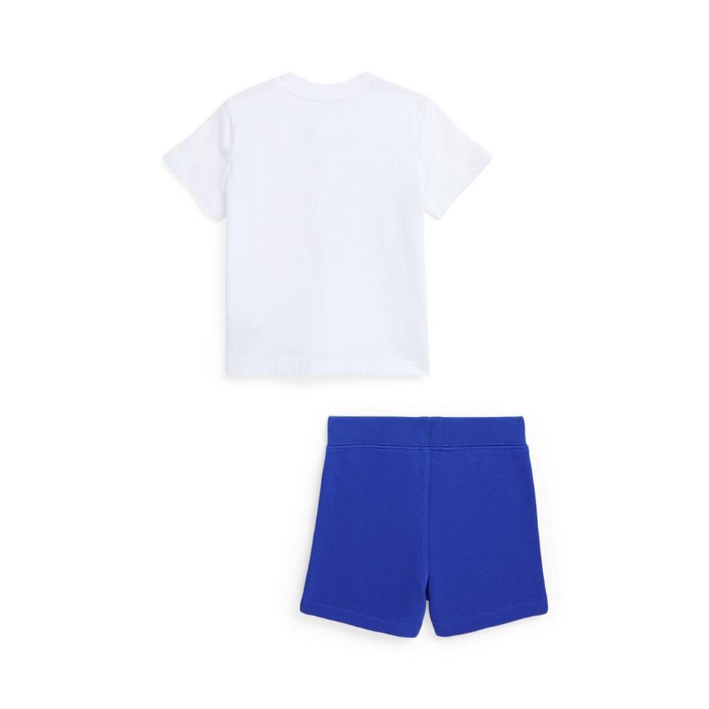 Baby Boys Big Pony Jersey T-shirt and Fleece Shorts, 2 Piece Set商品第2张图片规格展示