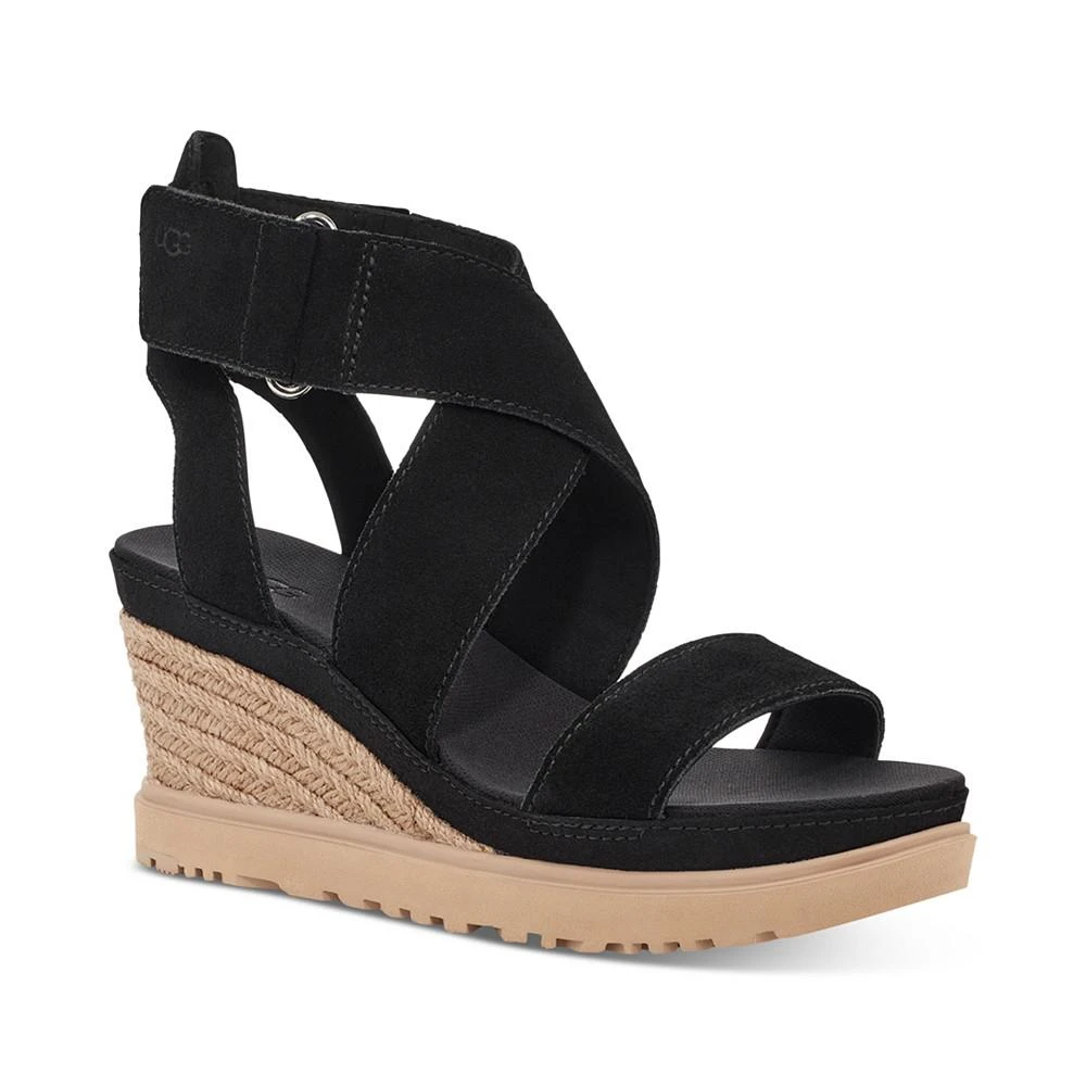 商品UGG|Women's Ileana Ankle-Strap Espadrille Platform Wedge Sandals,价格¥887,第1张图片