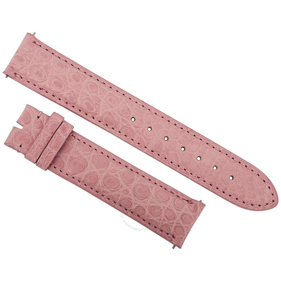 商品Hadley Roma|Matte Pink Alligator Leather Strap,价格¥377,第1张图片