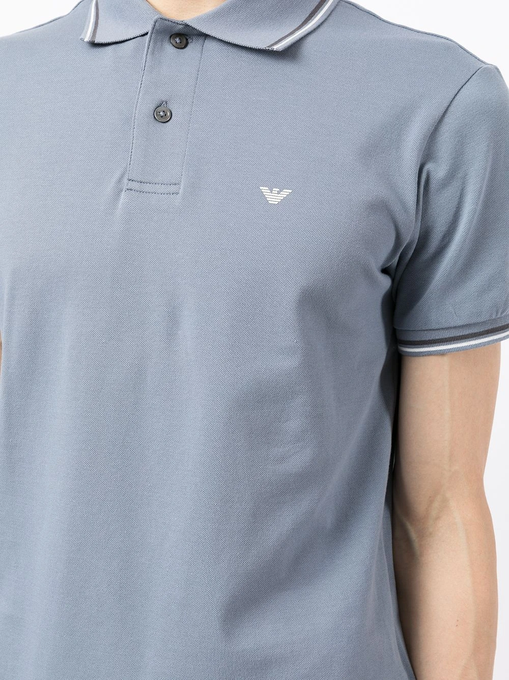 商品【商品预售7天】 Emporio Armani|Emporio Armani 男士POLO衫 8N1FB41JPTZ0638 浅蓝色,价格¥755,第6张图片详细描述