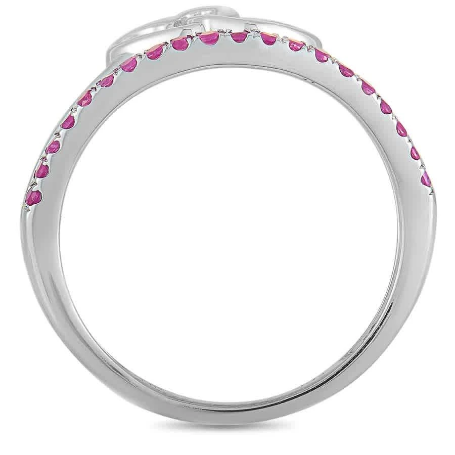 商品LB Exclusive|14K White Gold Ruby Heart Ring,价格¥1711,第2张图片详细描述