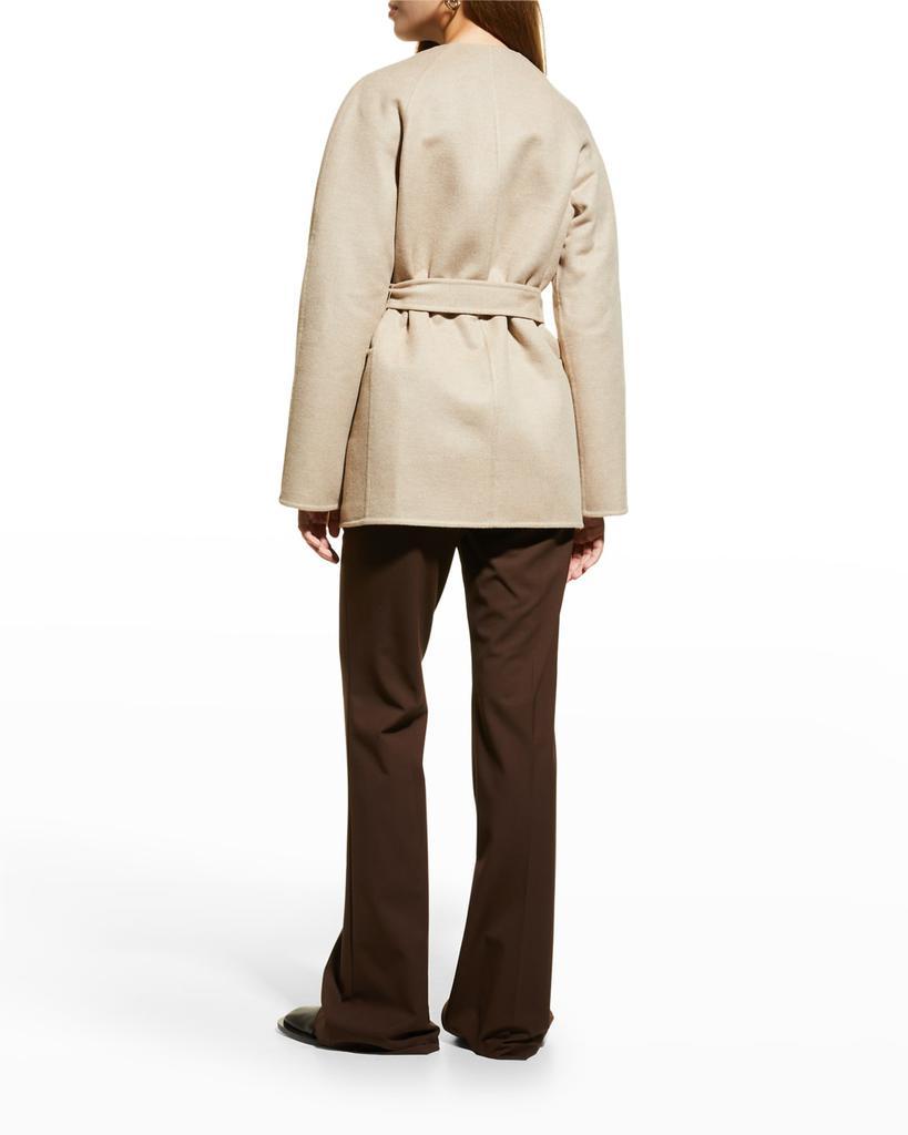 商品Burberry|Ennis Monogram Belted Wool-Cashmere Wrap Coat,价格¥15021,第6张图片详细描述