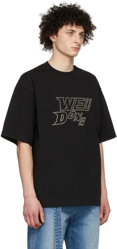 商品We11done|Black Cotton T-Shirt,价格¥650,第2张图片详细描述