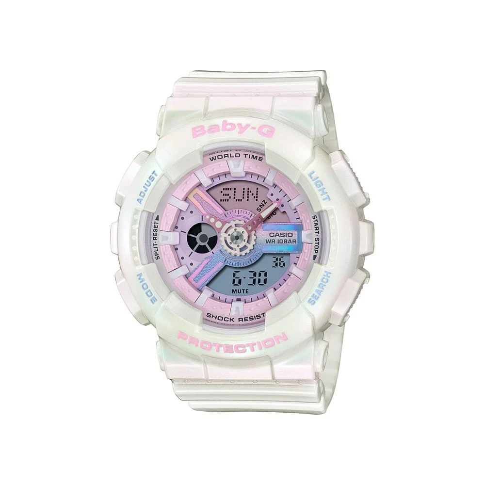 商品G-Shock|Womens White Resin Watch, 43.4mm,价格¥1003,第1张图片