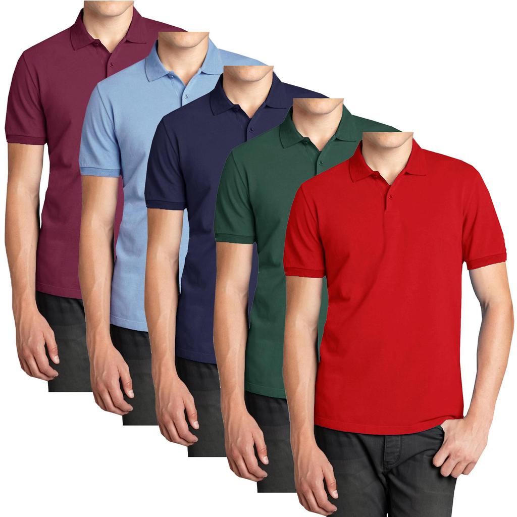 Мужские поло-рубашки с коротким рукавом из пике Galaxy Polo Avenue - комплект из 5 штук image 2