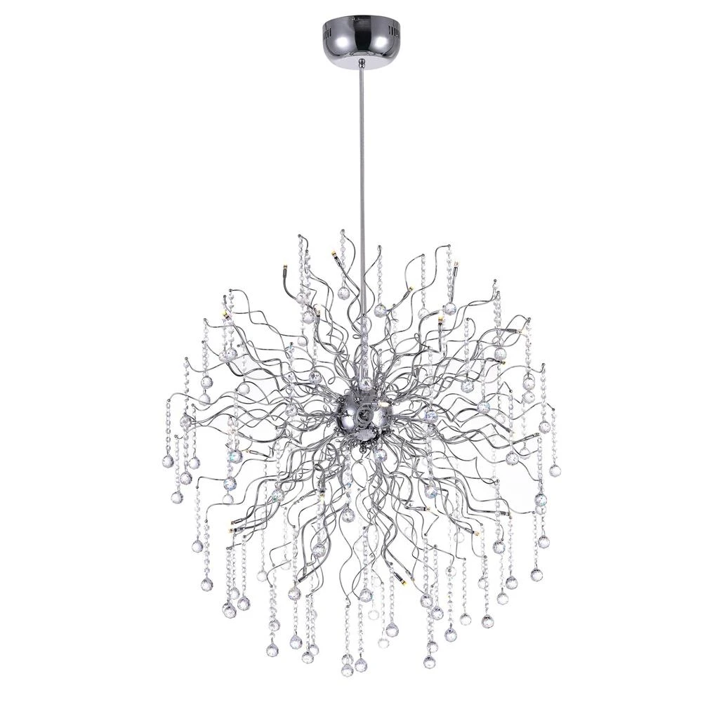 商品CWI Lighting|Cherry Blossom 32 Light Chandelier With Chrome Finish,价格¥4412,第1张图片