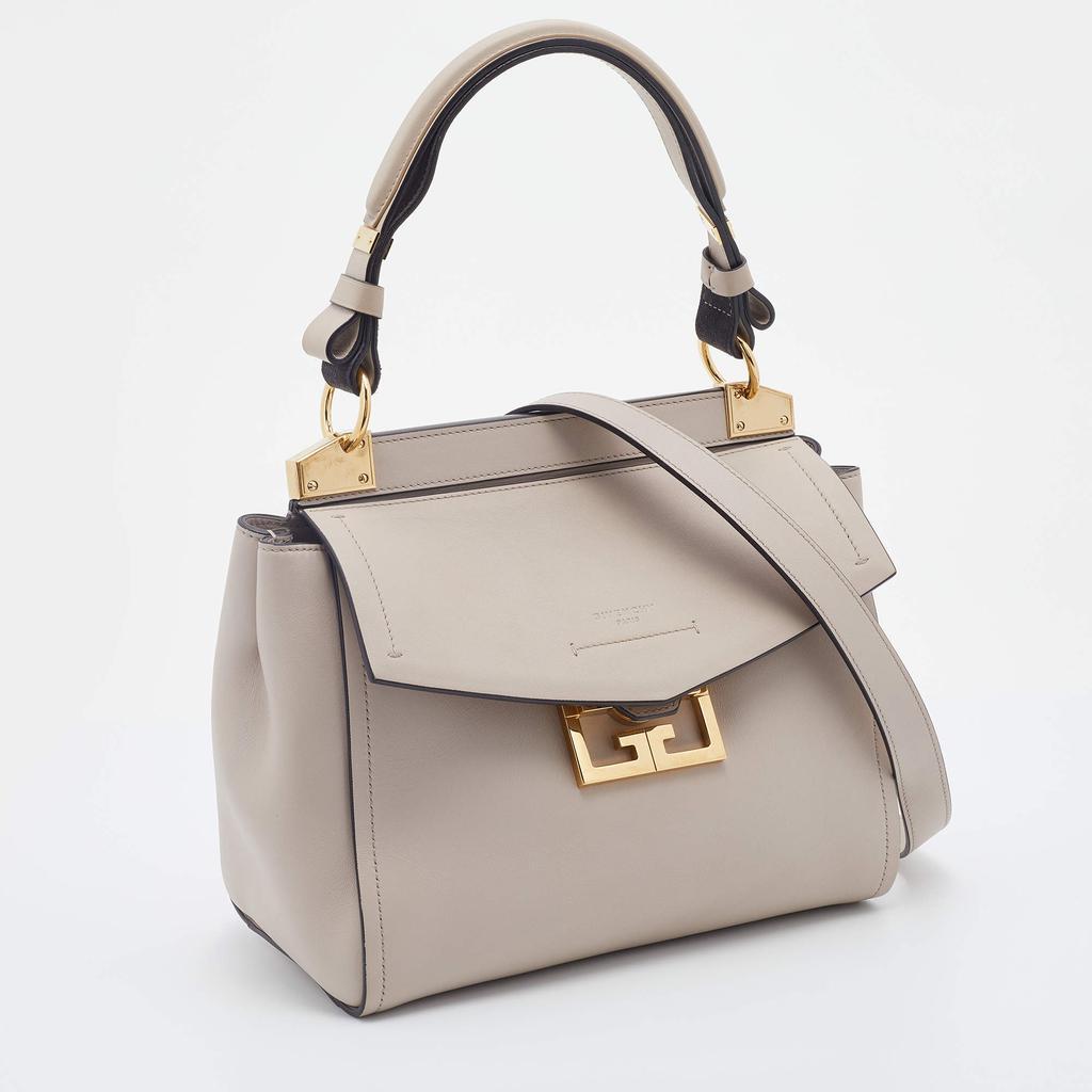 商品[二手商品] Givenchy|Givenchy Light Beige Leather Small Mystic Foldover Top Handle Bag,价格¥6522,第5张图片详细描述