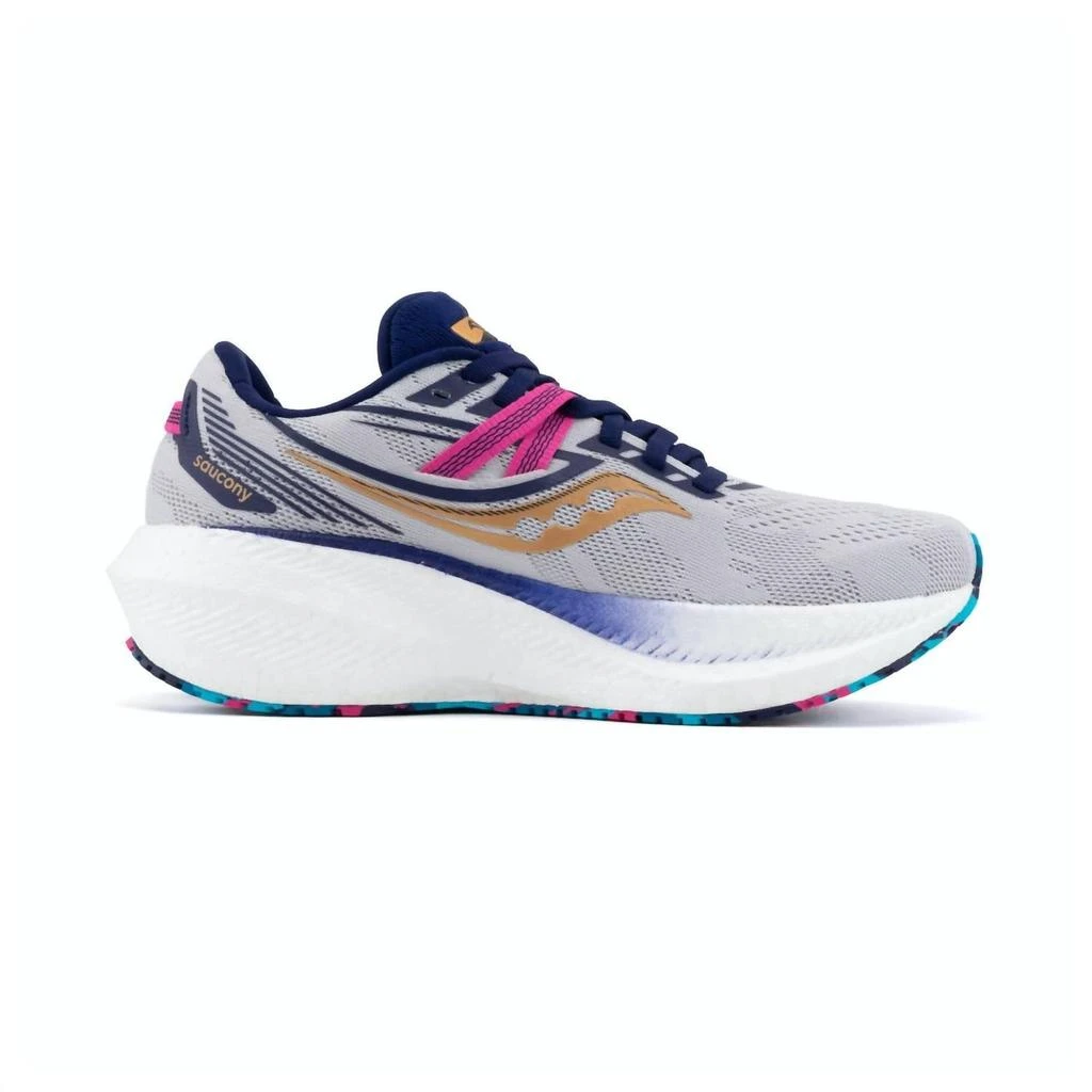 商品Saucony|Women's Triumph 20 Running Shoes - Medium Width In Prospect Glass,价格¥1003,第3张图片详细描述