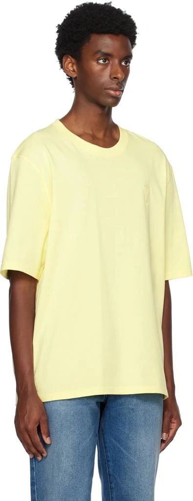 商品AMI|SSENSE Exclusive Yellow Ami de Cœur T-Shirt,价格¥762,第2张图片详细描述