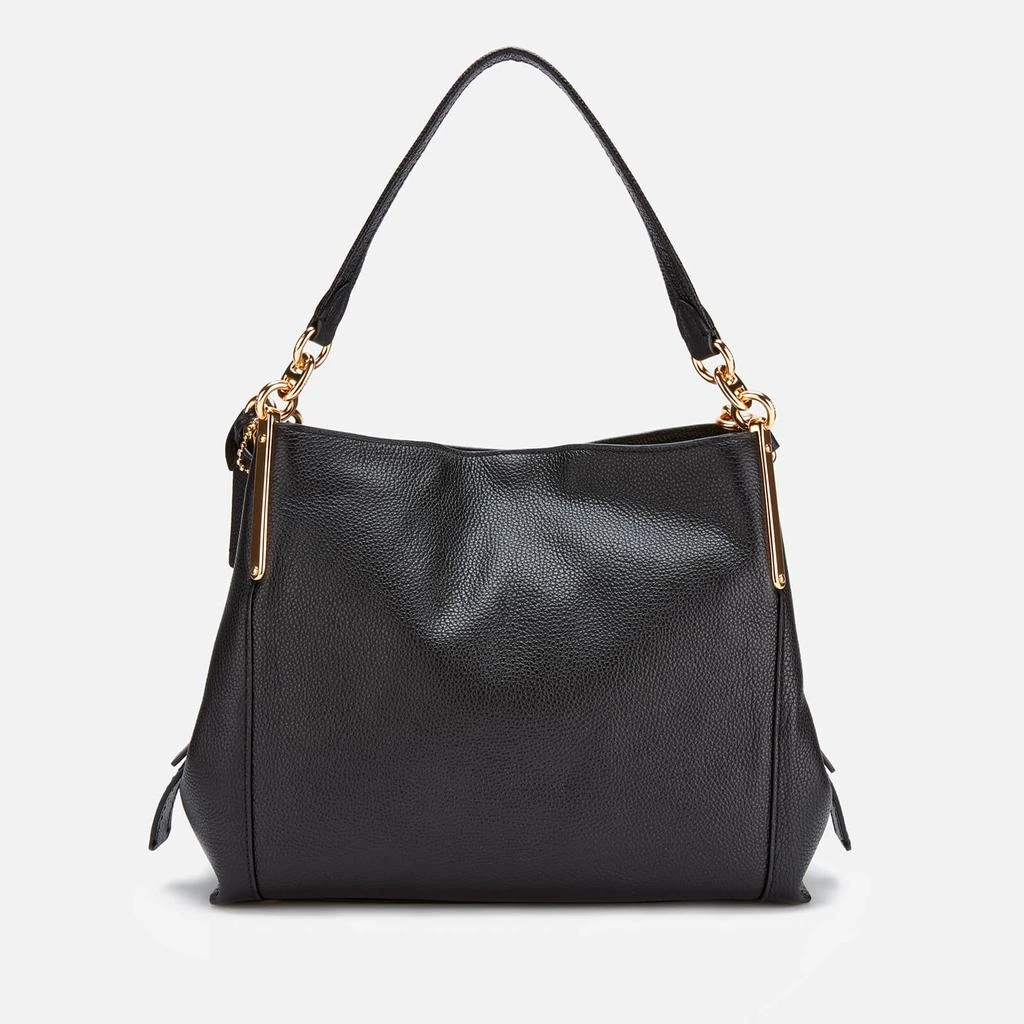商品Coach|Coach Women's Polished Pebble Leather Dalton 28 Shoulder Bag - Black,价格¥1732,第2张图片详细描述