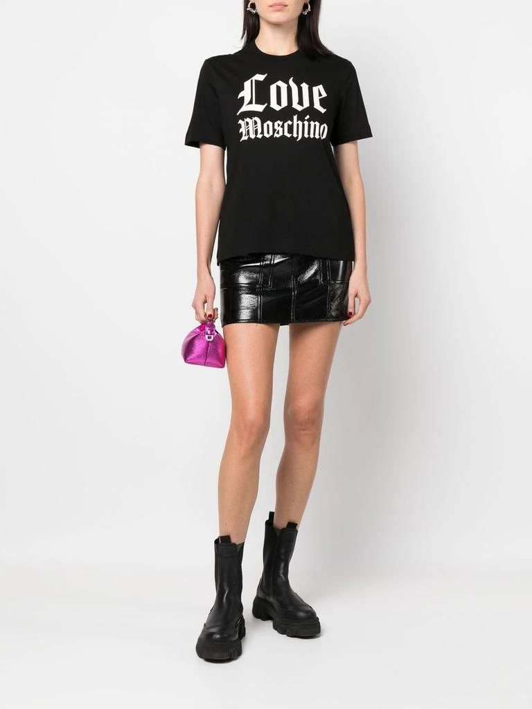 商品Love Moschino|Love Moschino T-shirts and Polos Black,价格¥932,第4张图片详细描述