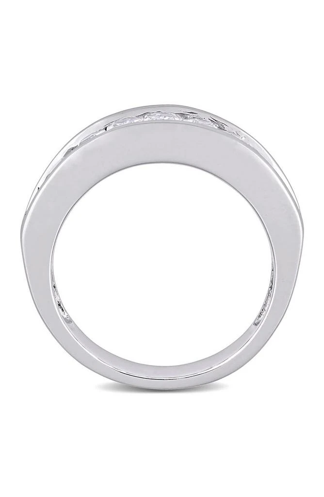 商品DELMAR|Sterling Silver Baguette Cut Created White Sapphire Ring,价格¥700,第2张图片详细描述