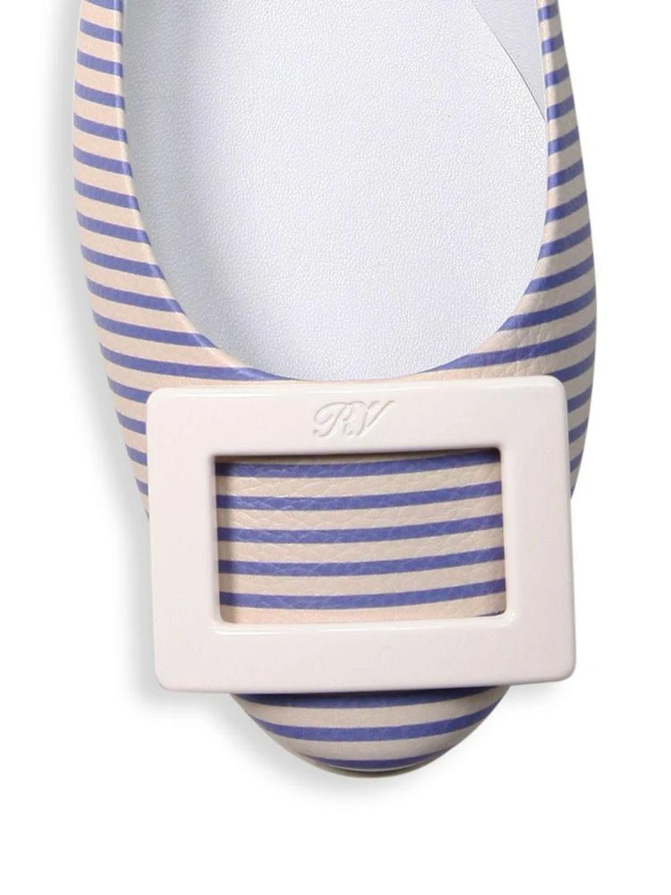 商品Roger Vivier|Gommette Striped Ballet Flats,价格¥4082,第3张图片详细描述