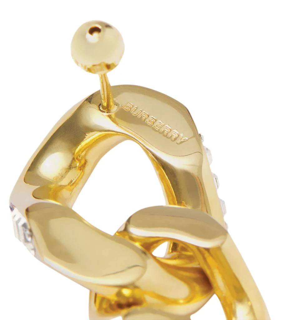 商品Burberry|Gold-Plated and Crystal Chain-Link Earrings,价格¥4203,第2张图片详细描述