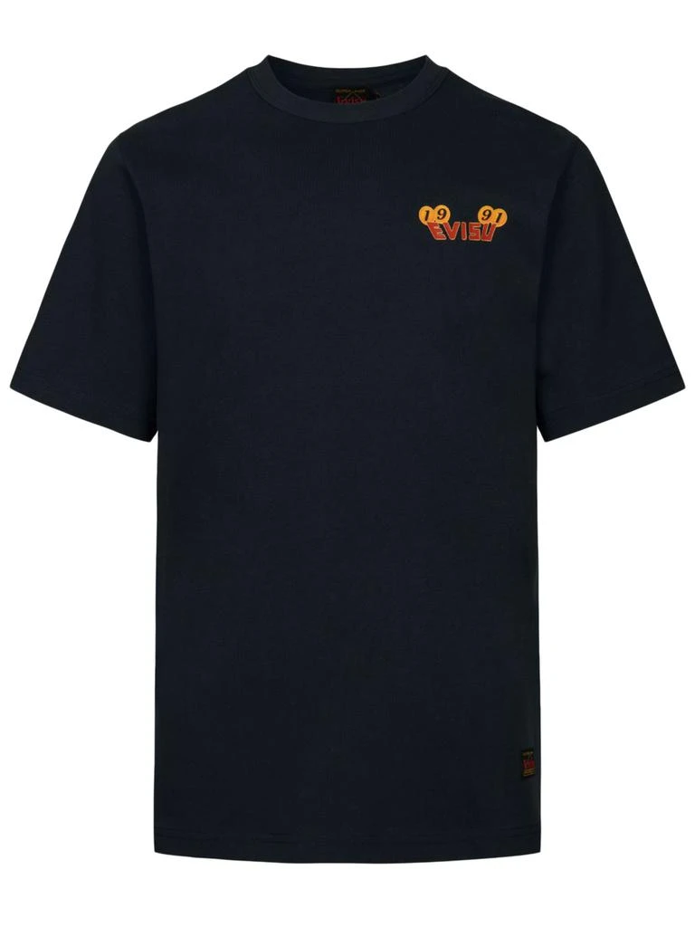 商品Evisu|Black Cotton Pine Daicock T-shirt,价格¥1411,第1张图片