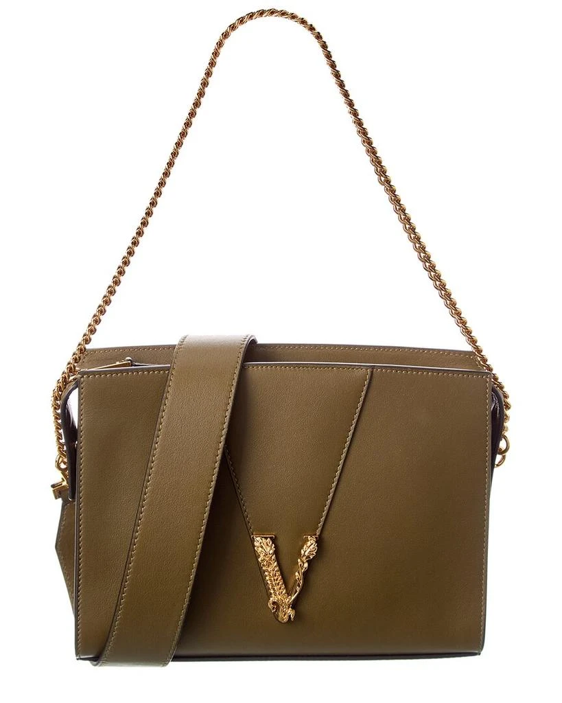 商品Versace|Versace Virtus Leather Shoulder Bag,价格¥9792,第1张图片