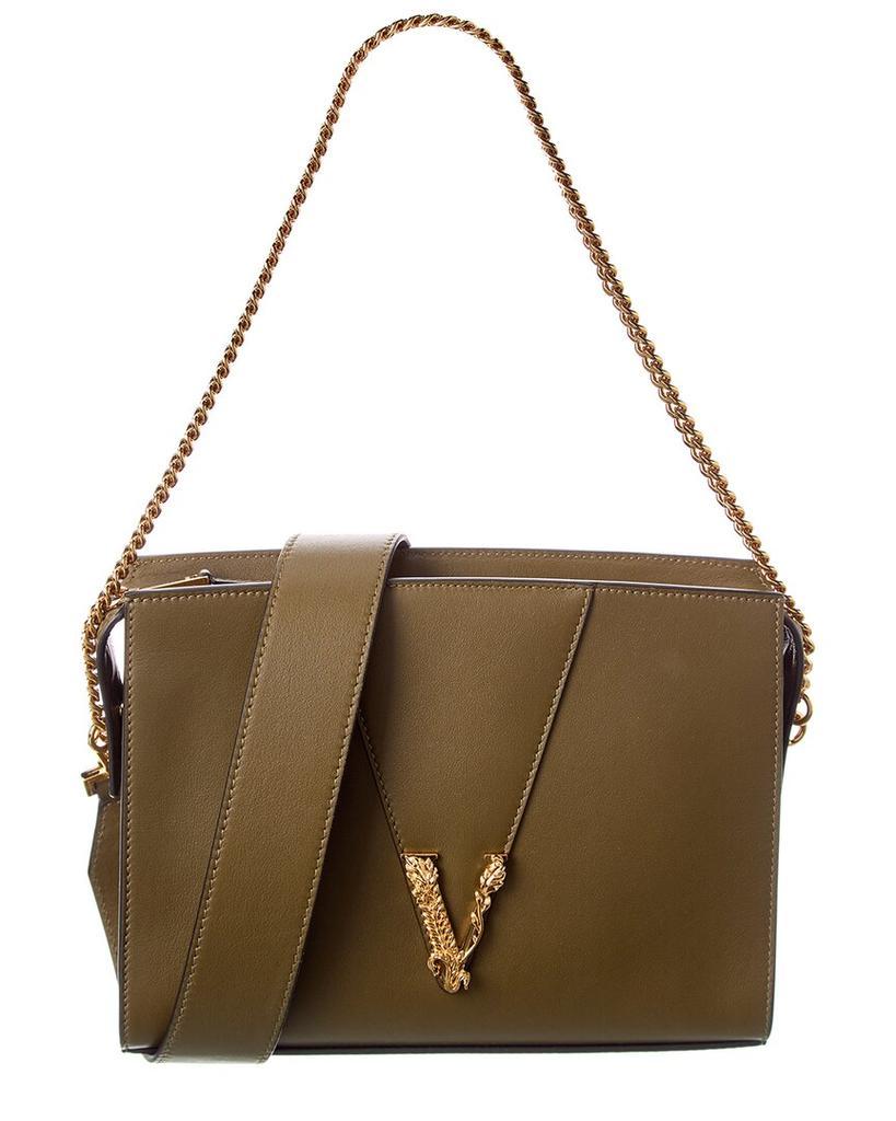 商品Versace|Versace Virtus Leather Shoulder Bag,价格¥10475,第1张图片