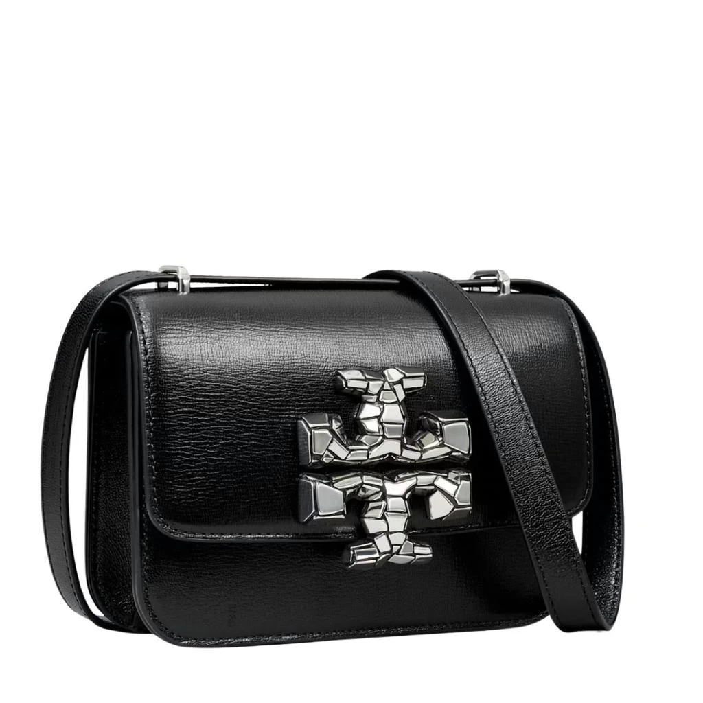 商品Tory Burch|Eleanor Distressed Small Convertible Shoulder Bag In Black,价格¥4262,第5张图片详细描述