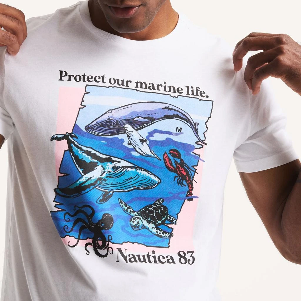 商品Nautica|Mens Marine Life Graphic T-Shirt,价格¥78,第2张图片详细描述