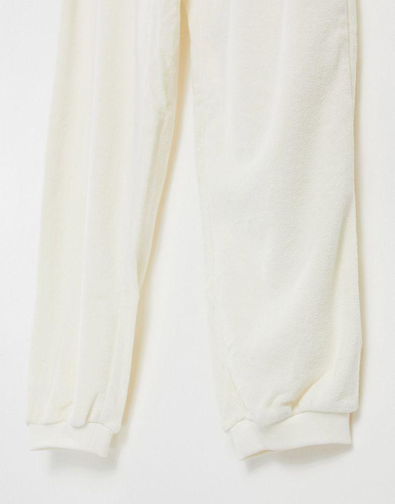 商品& Other Stories|& Other Stories cotton co-ord joggers in cream - MBLUE,价格¥173,第6张图片详细描述
