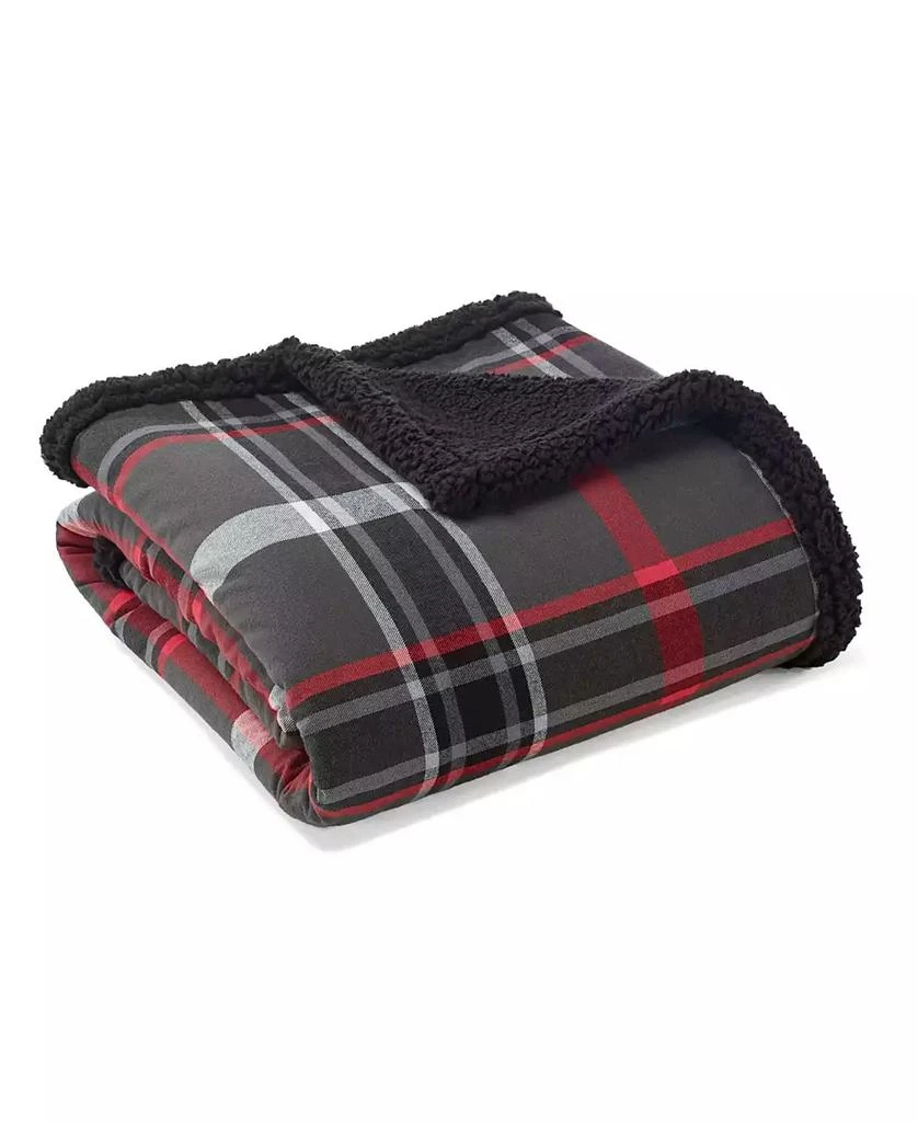 商品Eddie Bauer|Winslow Cotton Yarn Dyed Flannel Reversible Throw, 60" x 50",价格¥376,第3张图片详细描述