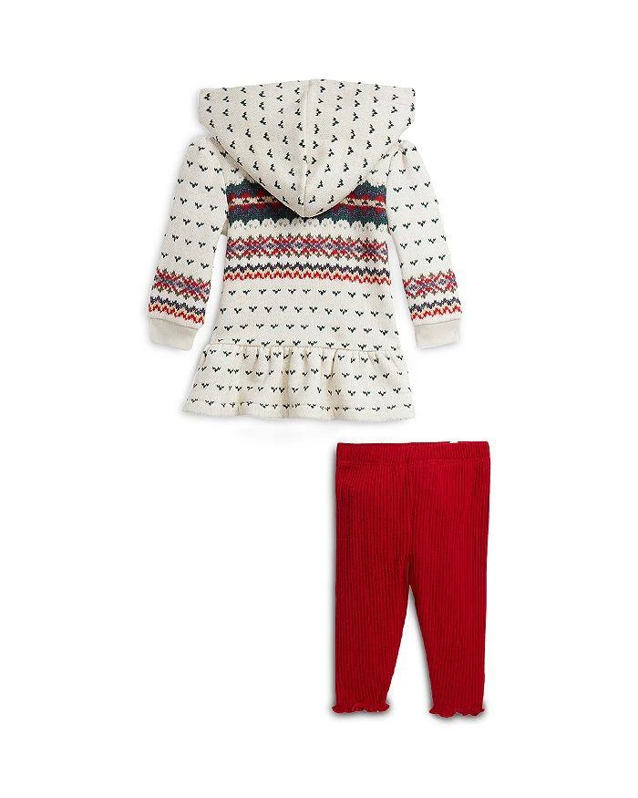 商品Ralph Lauren|Girls' Fair Isle Henley Hoodie & Ribbed Leggings Set - Baby,价格¥159,第2张图片详细描述