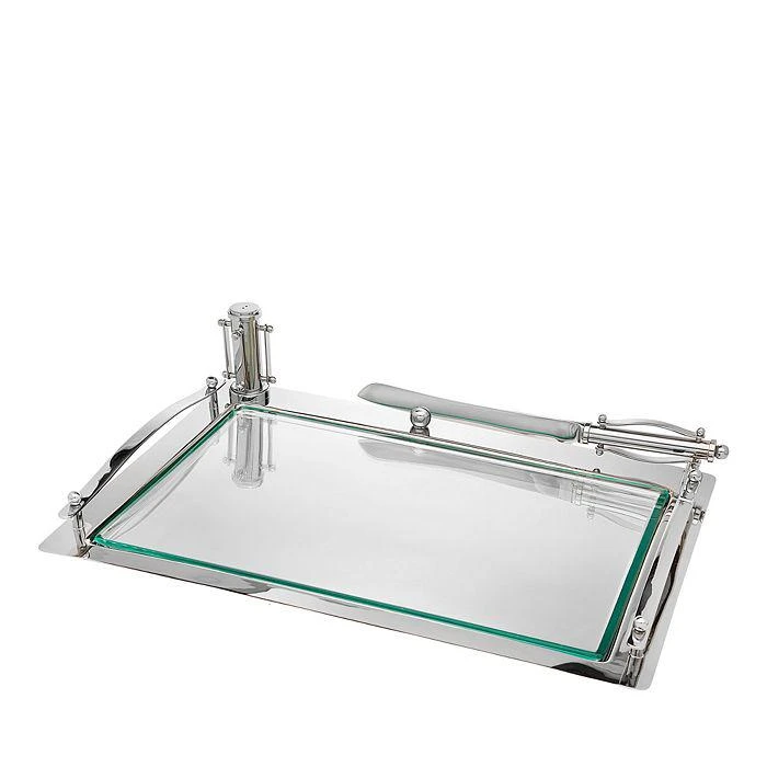商品Ricci Argentieri|Nickel Plate Challah Board Set,价格¥5065,第1张图片