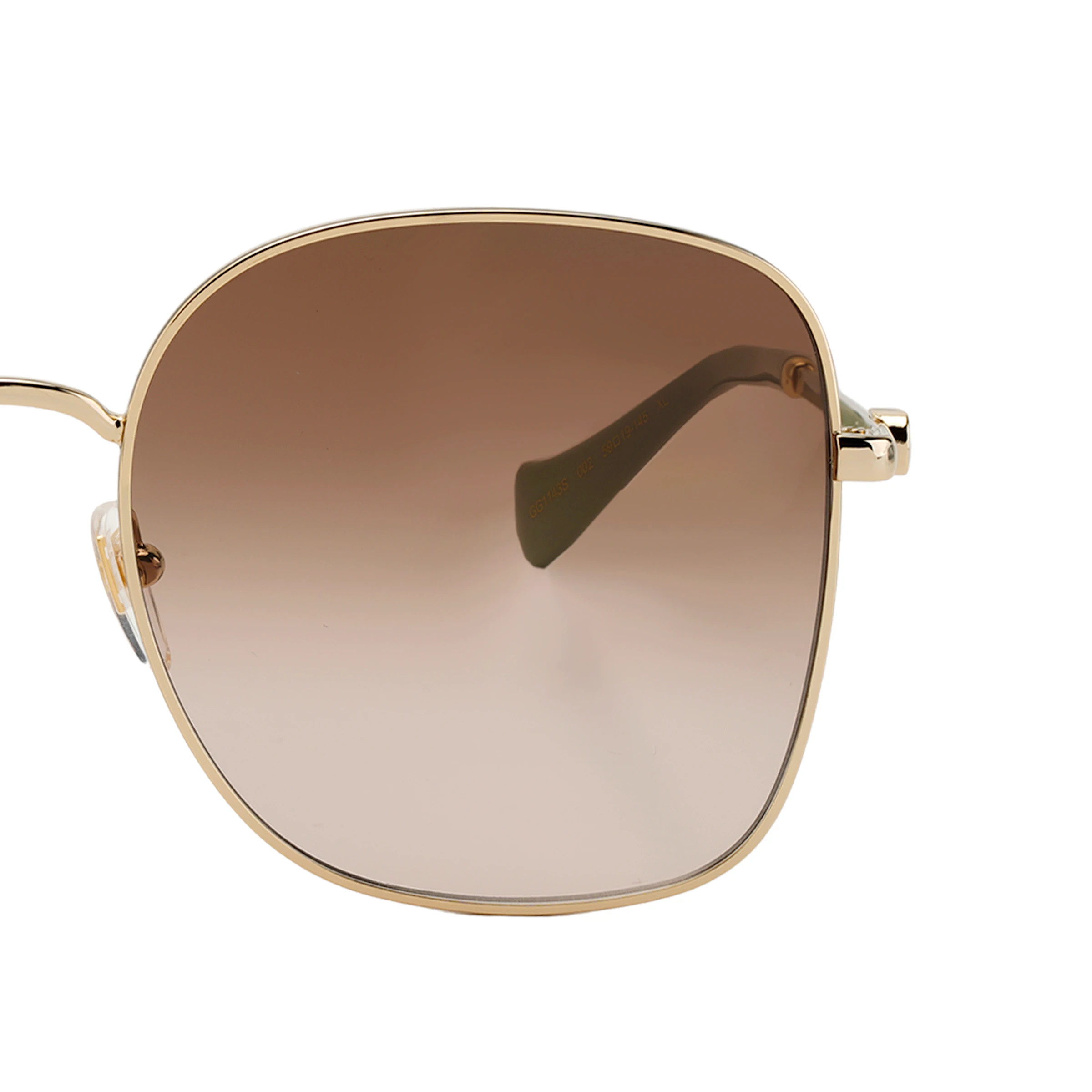商品[国内直发] Gucci|古驰 金属 蝶形太阳眼镜墨镜 女款 渐变茶色,价格¥2368,第9张图片详细描述