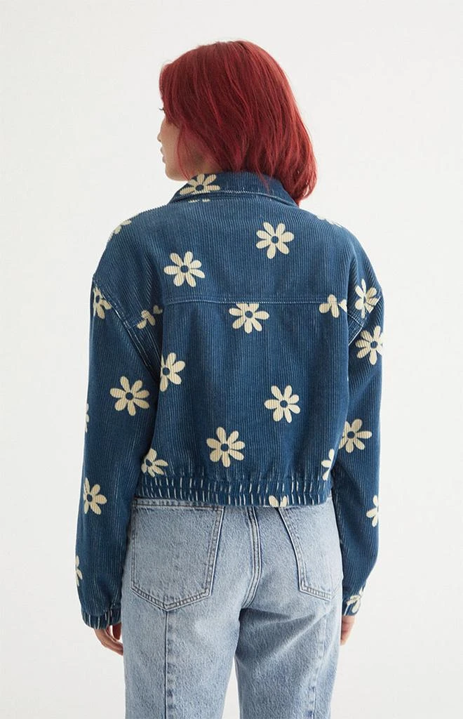 商品PacSun|Navy Floral Cropped Jacket,价格¥175,第4张图片详细描述