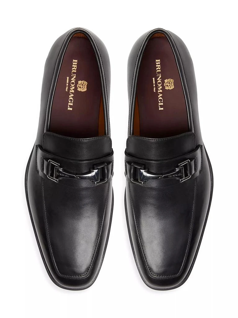 商品Bruno Magli|Raging Bit Leather Loafers,价格¥2933,第4张图片详细描述