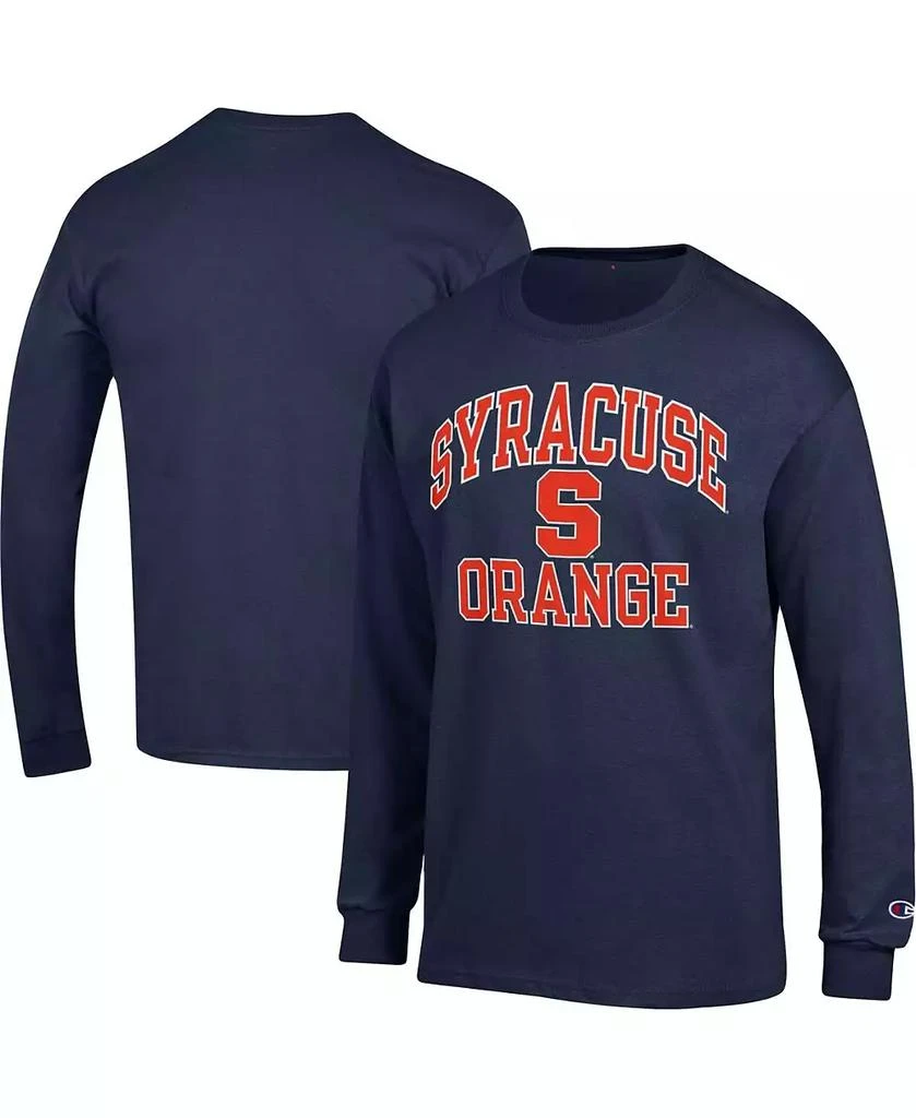 商品CHAMPION|Men's Navy Syracuse Orange High Motor Long Sleeve T-shirt,价格¥240,第1张图片