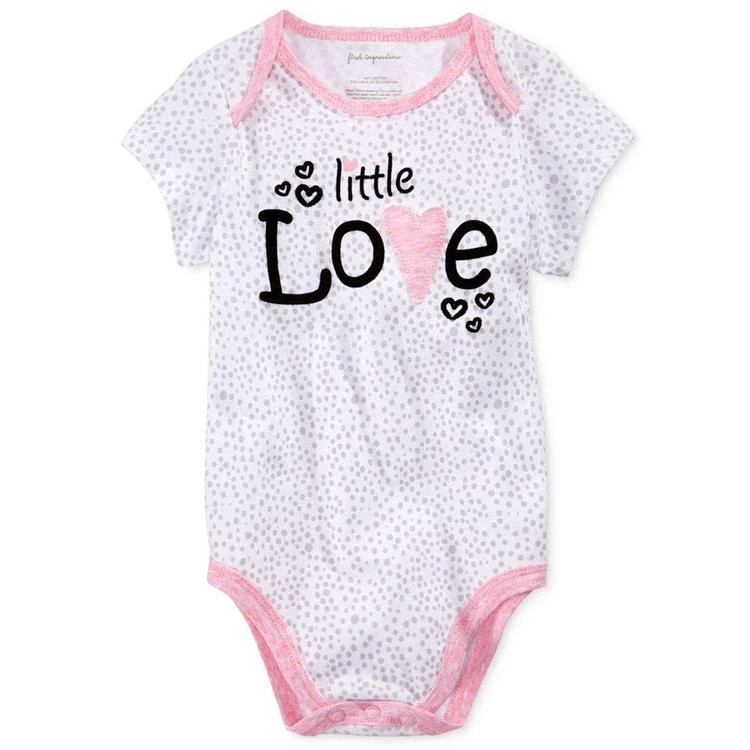 商品First Impressions|Little Love Cotton Bodysuit, Baby Girls, Created for Macy's,价格¥98,第1张图片