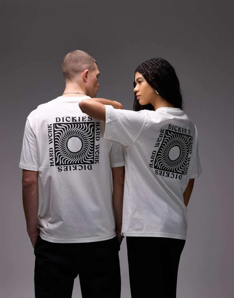 商品DICKIES|Dickies oatfield graphic back print t-shirt in off white,价格¥232,第1张图片