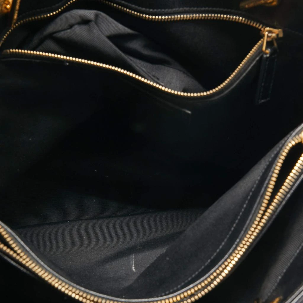 Saint Laurent Black Matelasse Leather Cassandre Shopper Tote 商品
