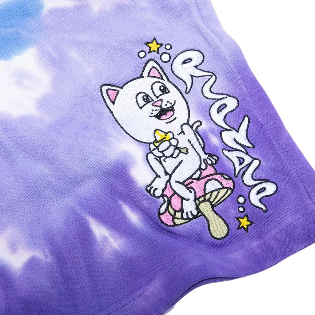 商品RIPNDIP|Friday Jr Sweatshorts (Purple/Lilac Spiral Dye),价格¥228,第4张图片详细描述