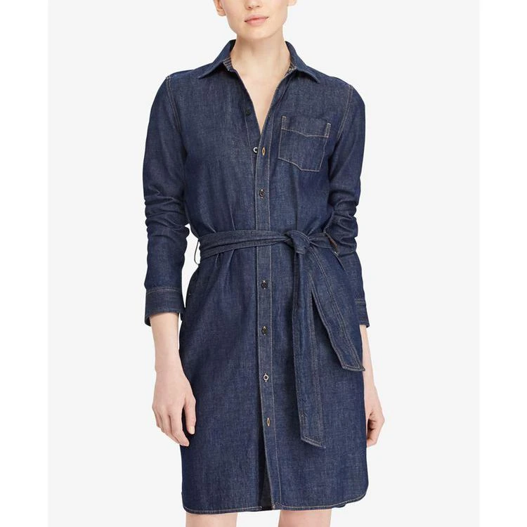 商品Ralph Lauren|Denim Cotton Shirtdress,价格¥419,第3张图片详细描述